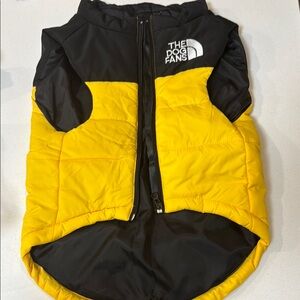 The Dog Fans Yellow and Black Puffer Vest